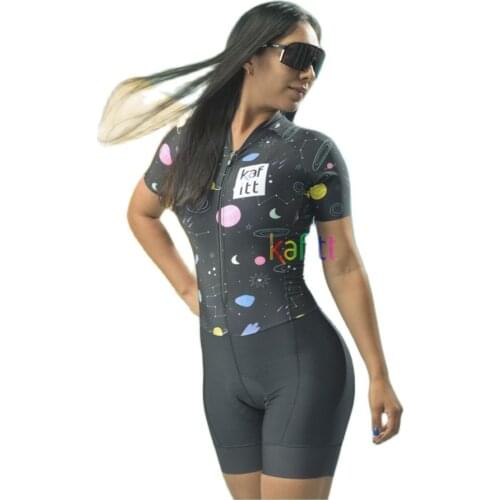 Kafitt Cycling Jersey 2021 Summer Womens Jumpsuit Clothing Monkey Female Bike Overalls Skinsuit Sport Equipment Cyclist Outfit