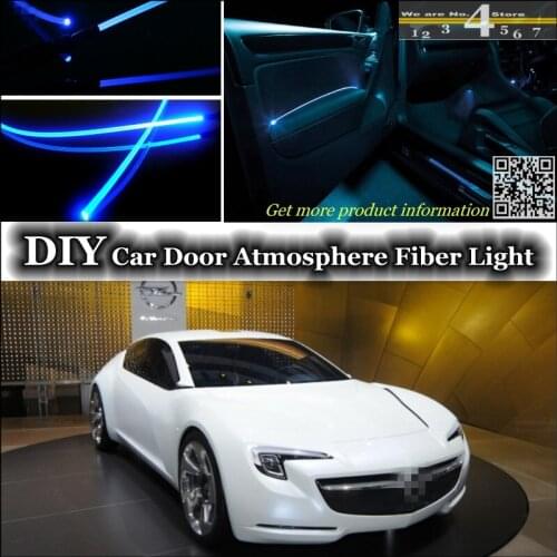 Interior Ambient Light Tuning Atmosphere Fiber Optic Band Lights For Opel Flextreme GT / E Inside Door Panel illumination Refit