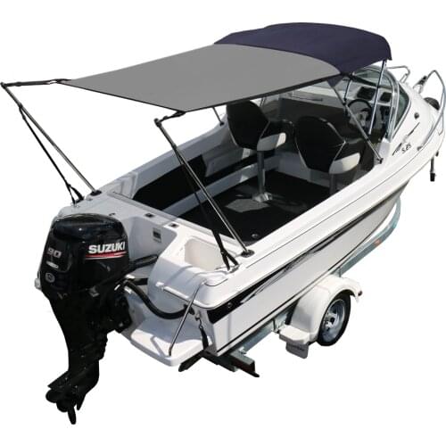 Marine Boat Bimini Top Extension Sun Shade Kit Black Blue Grey MA 046