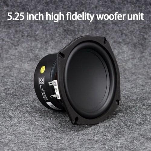 KYYSLB 35W-50W 5.25 Inch High-fidelity Bass Speaker Driver Concave Bowl-shaped Subwoofer Speaker Strong Bass Good Sound Density