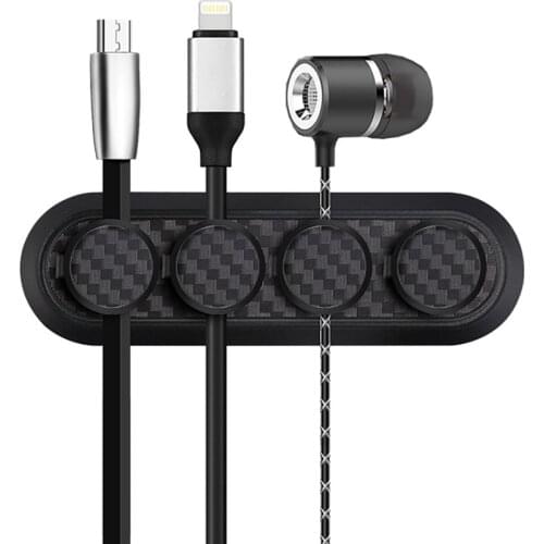 1 set Magnetic Cable Clip USB Data Line Earphone Desk Organizer Holder Charger Cable Winder for Car Home Wire Management