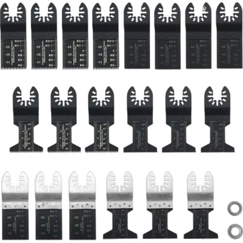 20Pcs 35/45MM Oscillating Multi Tool Mental Cutting Saw Blades for Fein Multimaster Wood Cutting Kit Electric Tool Accessories