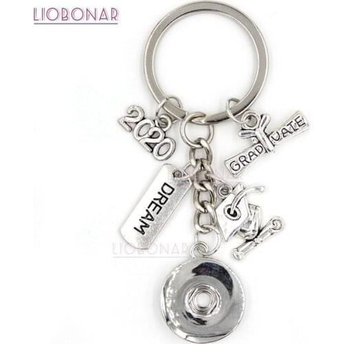 2020 Graduation Key Chain Handbag Charm Dream Graduate Cap Key Ring for Graduate Gift