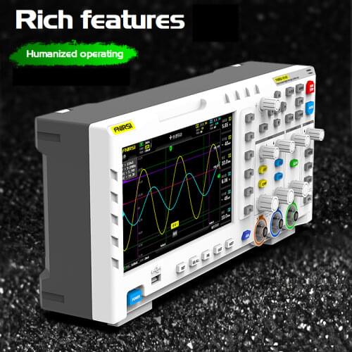 2021 NEW LCD Digital Display Multifunctional Oscilloscope 110MHz Calibration Square Wave Measuring Professional Oscilloscopes