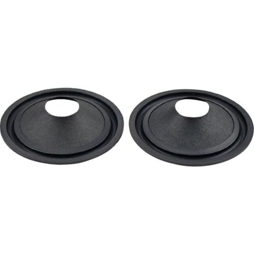 SHEVCHENKO 3 Inch Speaker Paper Cone Basin Loudspeaker Rubber Edge Drum Paper Basin Repair Audio Speaker Accessories Diy 2pcs