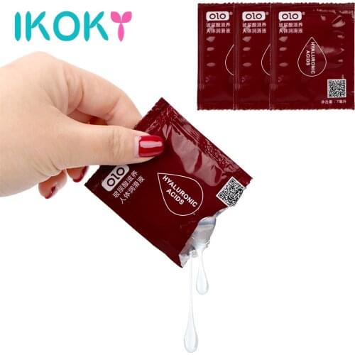 IKOKY 7ml Lubricant Oil Gel Water Based Anal Plug Vaginal Accessories Erotic Sex Tools for Couples Women Men Adult Products 3pcs
