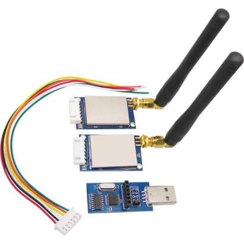 3PCS SV611-485-433 RS485 433MHz 1.4Km Wireless TX RX RF Ttransceiver Module+ 3PCS SW433-WT100 Wireless RF Antenna 433MHz
