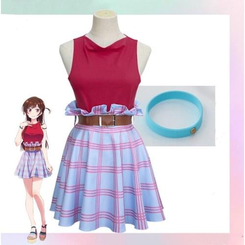 Anime Rent A Girlfriend Mizuhara Chizuru Ichinose Chizuru Cosplay Costume Uniform Outfit Halloween Party Costumes Daily Dress