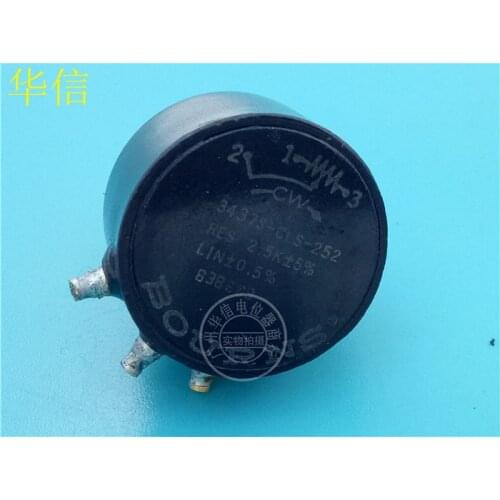 Used BOURNS wire wound seal Single potentiometer 3437S-CLS-252 2.5K switch