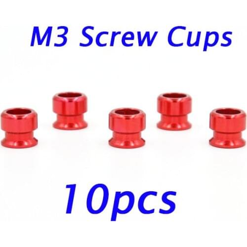 Free Shipping 10 Pcs M3 Screw Cups Cup Shape M3 Screw Gaskets Washers