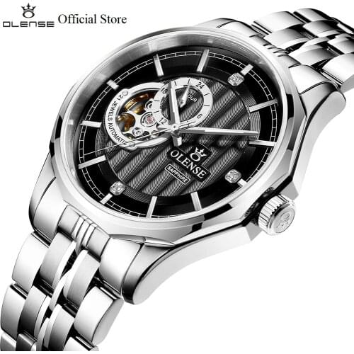 Seiko Watch Men OLENSE GA8029 Sapphire Watch Mechanical Movement Automatic Wristwatch Solid Stainless Steel Box Tool Dropship