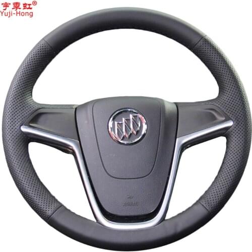 PONSNY Artificial Leather Car Steering Wheel Covers Case for BUICK Excelle XT GT Encore Hand-stitched Cover