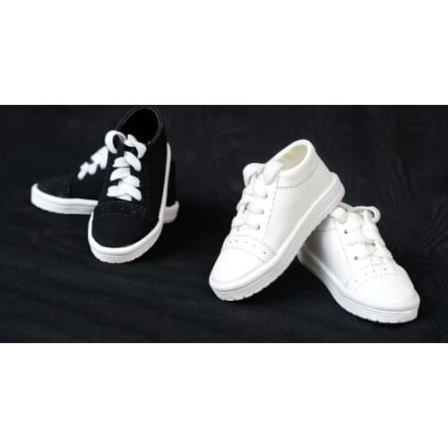 D01-P163 children handmade toy 1/3 1/4 Doll Accessories BJD/SD doll Flat casual sports lace-up shoes 1pair