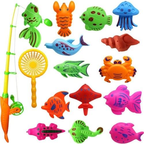 Kids Magnetic Fishing Toys Set Magnet Fishing Rod Funny Classic Toys for Children Gift Educational Toys