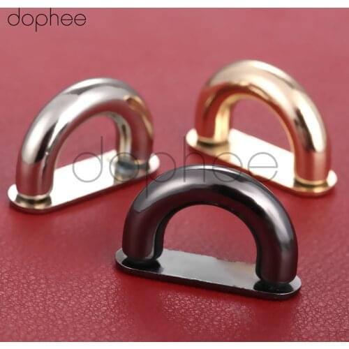 Dophee 2pcs 4colors Inside width 13mm DIY handbag/bag silver metal accessories bridge connector hanger