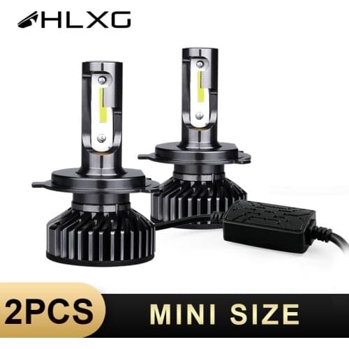 HLXG lampada h7 Bulb H4 4300K 5000K 6500K Car Headlight H11 H8 H9 mini Light 60W 10000LM 9006 HB4 HB3 9005 led super led 9006
