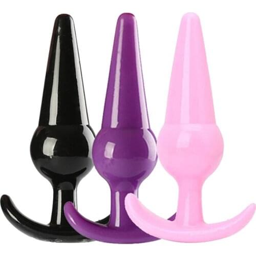 ORISSI Anal Plug Beads Jelly Toys Skin Feeling Dildo Adult Sex Toys for Men, Sex Products Butt Plug Sex Toys for Woman