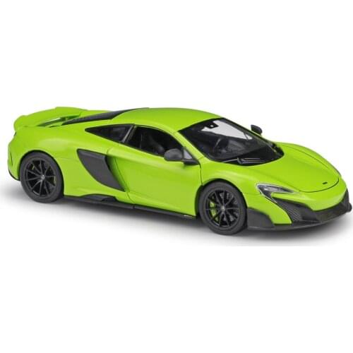 1:24 Scale WELLY Diecast Vehicle MCLAREN 675LT Model Car Metal Sports Car Alloy Toy For Kids Gift Collection Free Shipping
