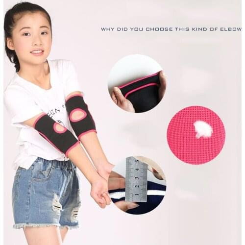 1 Pair Outdoor Sport Kids Children Breathable Sports Elbow Pads Roller skating Dancing Brace Keep Warm Protector Girls Boys