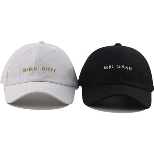 New Bachelor party baseball cap girl gang Bridin' dirty embroidery fashion dad hat 100% cotton adjustable snapback sport hat