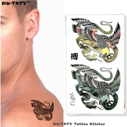 Nu-TATY Gryphon Monster Temporary Tattoo Body Art Flash Tattoo Stickers 17*10cm Waterproof Fake Tatoo Car Styling Wall Sticker