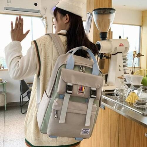 2021 Backpack Female Casual Waterproof Backpacks Student School Bag for Teenage Girl Portable Travel Large Capacity Mochila