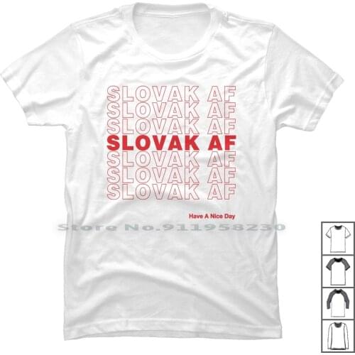 Slovak T Shirt 100% Cotton Slang Lova Day Ak Fashion Trendy T Shirt