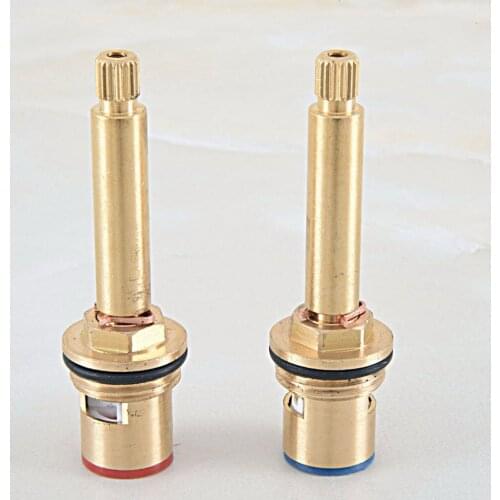 2 PCS 18mm Brass Replacement Ceramic Disc Tap Valves Cartridges innards Hot Cold SPARES Kitchen Basin Bathroom Accessory mba503