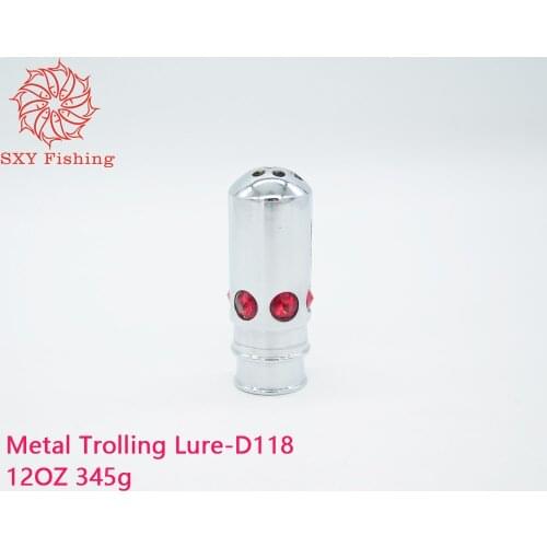SXY FISHING DIY Metal Trolling Lure Fake lure DIY jet head fishing lure Gemstone eyes lure D118