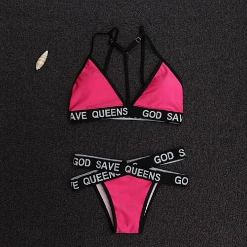 Street Fashion Bikini Swimwear Women Swimsuit Bikini Set Summer Beachwear Bathing Suit Maillot De Bain Femme Biquini Swim Suit