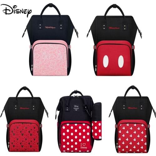 Disney Diaper Bag Backpack In Diaper Bag Baby Waterproof Zipper Backpack Stroller Bag Large Capacity Multi-function Bag for Moms