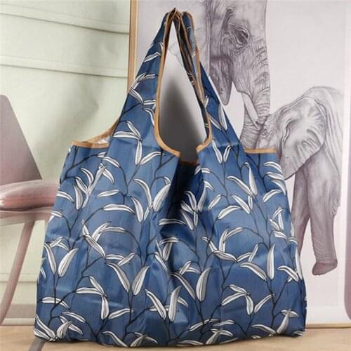 2020 Folding Shopping Bag Eco-friendly Reusable Portable Shoulder Handbag For Travel Grocery Fashion Pocket Tote Bags