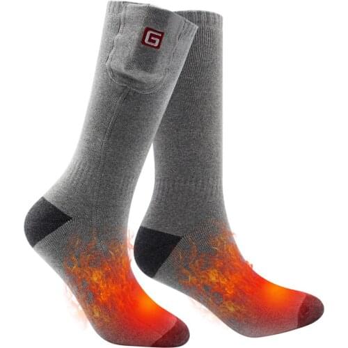3.7V Winter Unisex Heated Socks with Electric Rechargeable Battery Winter Sports Socks Skiing Hiking Travel Washable