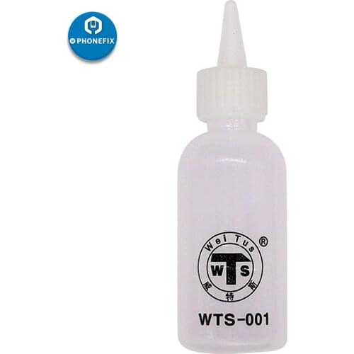 50ml Needle Tip Soldering Cleaning Clear Liquid Flux Alcohol Oil Dispenser Plastic Hand Bottle Cleaner DIY Repair