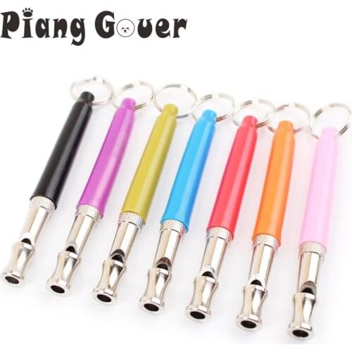 8cm Colorful Pet Supplies Plastic Dog Whistles Cat Dogs Train Whistle