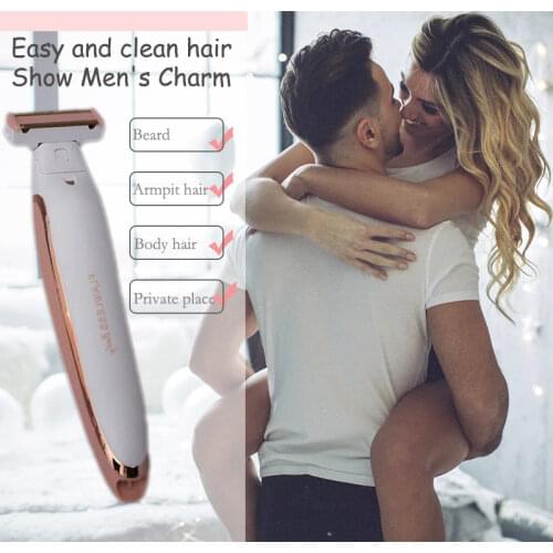 Unisex Electric Lady Shaver Razor Hair Trimmer Hair Removal Painless Bikini Trimmer Fast Hair Shaving Machine for Men Women