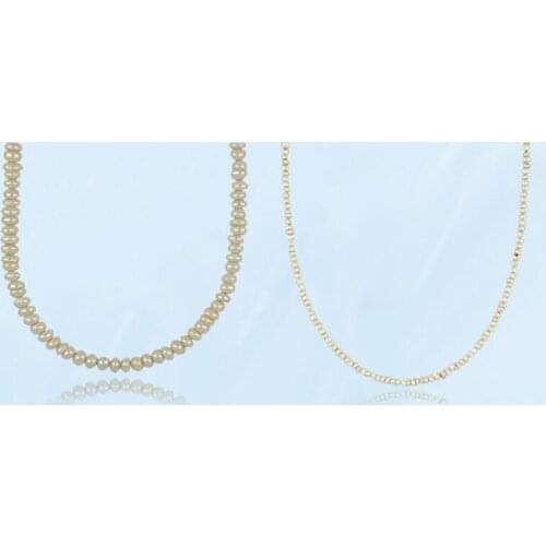 2021 New Fashion Vintage Necklaces For Women Pearl Beaded Large Small Sizes Necklaces Female Daily Wear Neck Jewelry Accessories