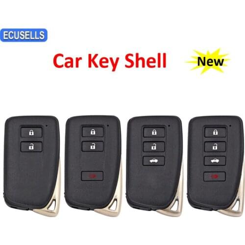 2/3/4 Button Remote Car Key Shell Case for Lexus ES350 IS/ES/GS/NX/RX/GX GS300 GS350 IS250 ES250 NX200 with TOY12 Uncut Blade