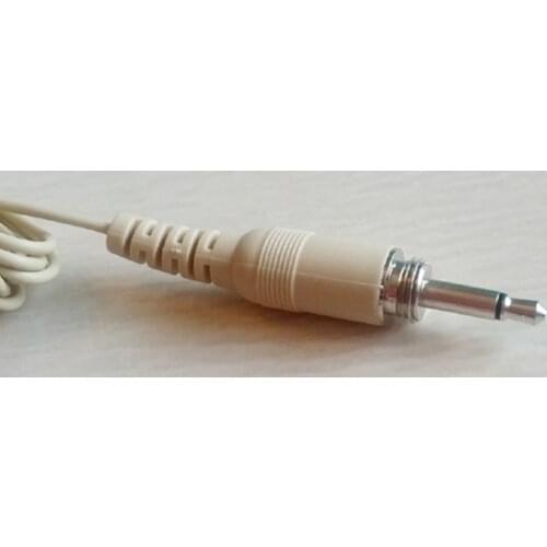 3.5mm Jack Headworn Microphone Head-Mounted Mic Hands Free 120cm Cable (Beige)