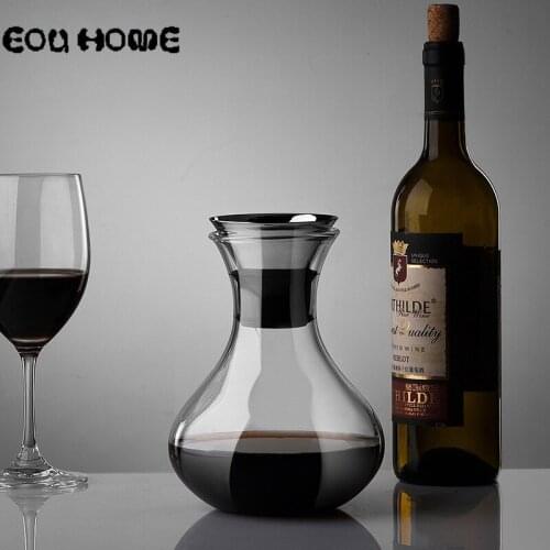 1000ML High Borosilicate Glass Decanter Red Wine Brandy Champagne Glasses Decanter Bottle Jug Durable Juice Teapot Coffee Pots