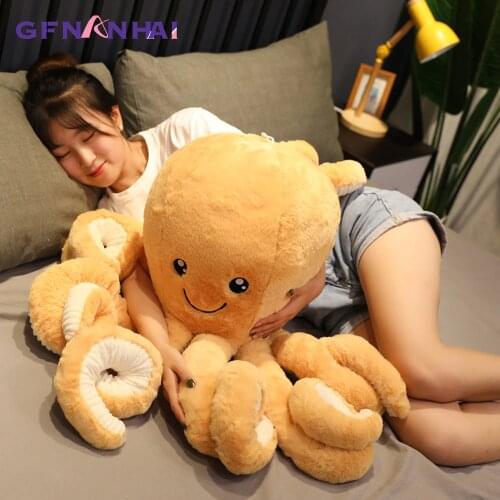 80CM Lovely Simulation Octopus Pendant Plush Stuffed Toy Soft Animal Home Accessories Cute Animal Doll Children Christmas Gifts