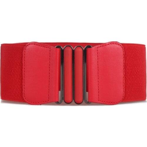 Fashion Brand Waist Belts Women Lady Solid Stretch Elastic Wide Belt New Dress Adornment For Women Waistband