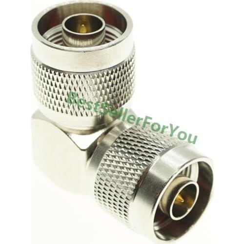 N Male Connector To N Type Male Plug Right Angle In Series 90 Degree RF Adapter Connector