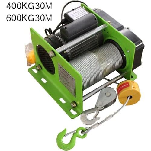 Small wire rope hoist Mini electric hoist 400/600KG 30M small hoist for decoration of household buildings