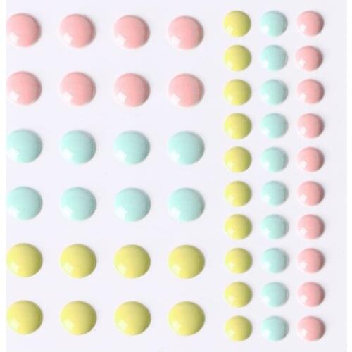 New Arrival 1Pc Enamel Dots Resin Self-adhesive Sticker for Scrapbooking DIY Crafts Sticky jun23