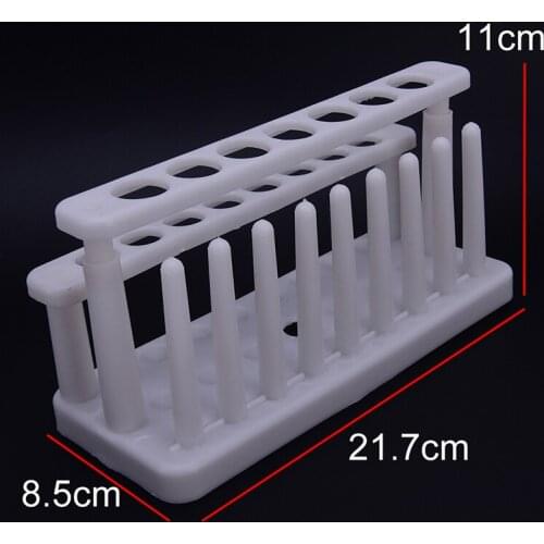 Plastic Test Tube Rack 15 Holes And 9 Pins Holder Support Burette Stand Lab Test Tube Stand Shelf School Supplies