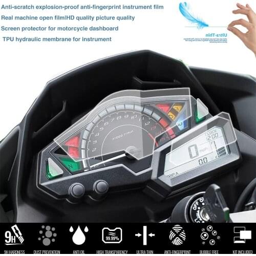 Motorcycle Screen Protector Instrument Speedometer Cluster Scratch Protection Film For Kawasaki Ninja300 NINJA250 Z300 Z250