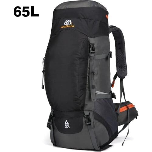 65L Hiking Backpack Waterproof with Rain Cover Large Capacity Camping Travel Bag Climbing Trekking Back Bag For Men Women