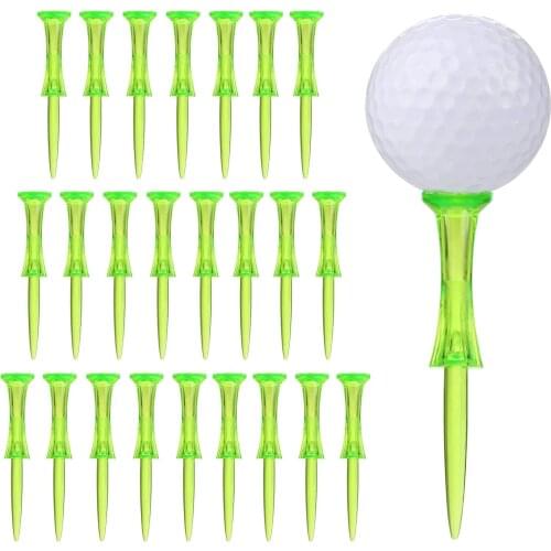 50PK Plastic Castle Step Grad Golf Tees bulk Golfer AccessoriesColorful Plastic Golf Tee Step Down Graduated Castle Tee Height