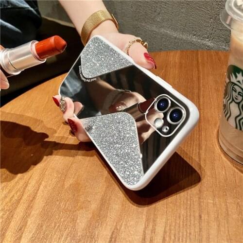 Luxury Silicone Glitter Mirror Phone Case For iPhone 12 11 Pro Max XSmax XS XR X 8 7 6 Plus Ultra-thin Cover